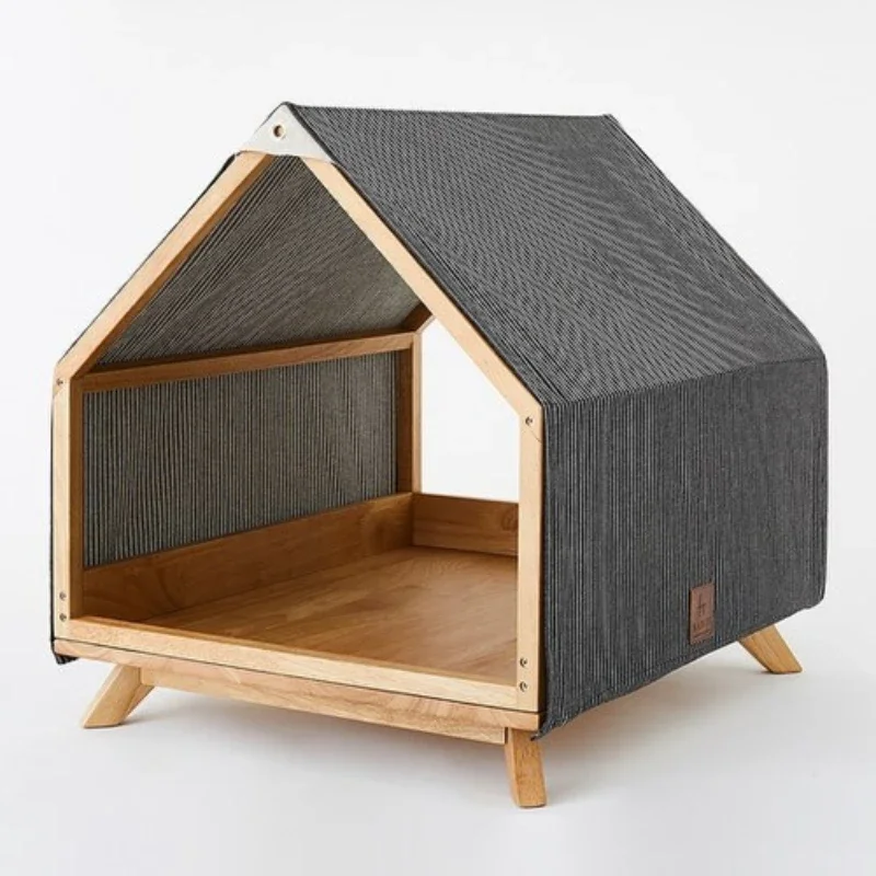 

wooden bamboo pet dog house luxury kennel cat dog cage