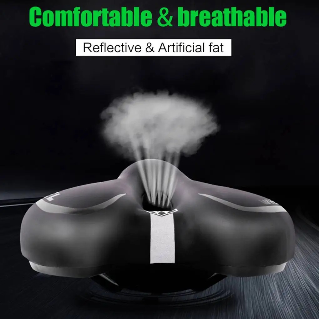 

Wheel Up Breathable Soft Bicycle Saddle PVC Leather Comfortable Road Mountain Bike Seat Thick Pad Hollow Bike Saddle