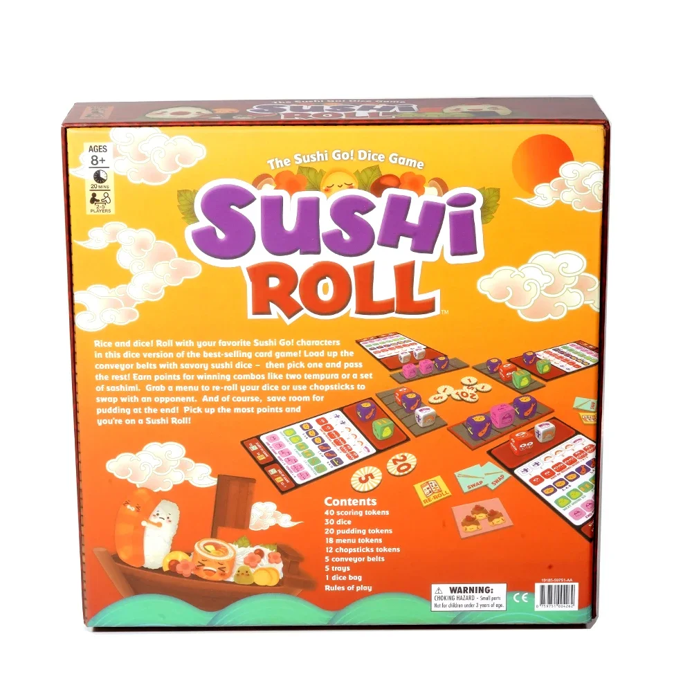 Gamewright Sushi Roll Board Game The Sushi Go! Dice Game Multi colored