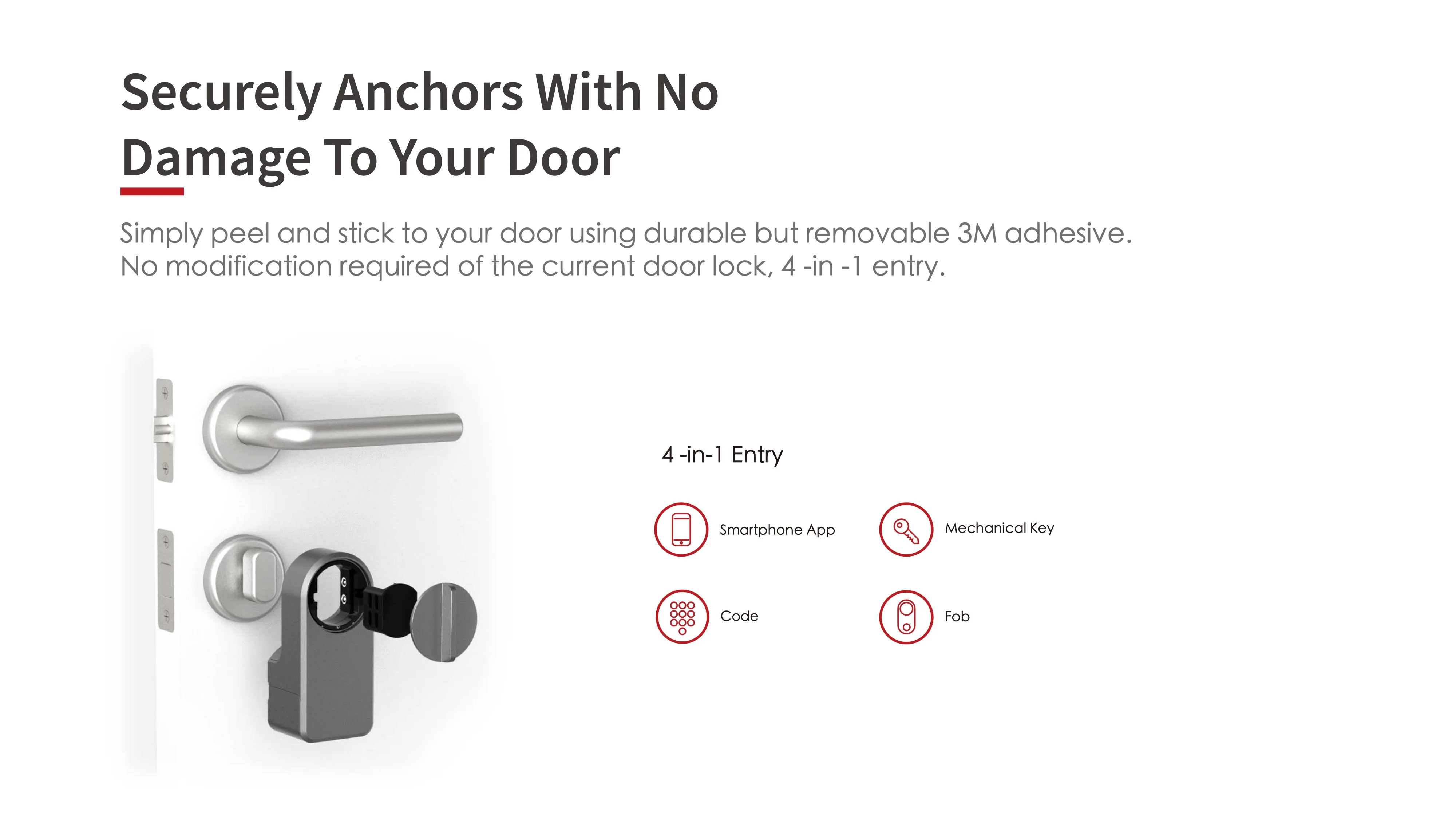 Tuya Smart Lock for Hotels Apartments & Offices - Bluetooth APP Fingerprint Password Smart Key Unlocking