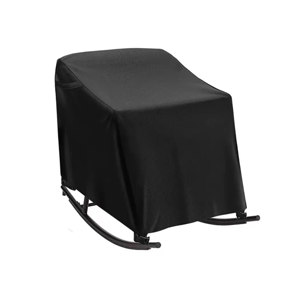Outdoor Rocking Chair Cover With Waterproof Backing And Heavy Duty Oxford Cloth For Patio And Swivel Chair Protection