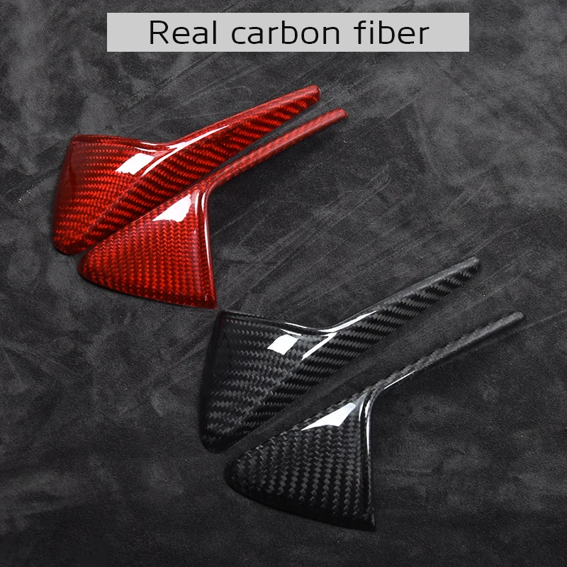 High quality real carbon fiber For Tesla 2021 2022 2023 Model 3 Model Y Fender Side Camera Protective Cover Accessories Glossy