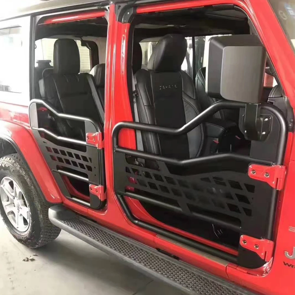 sea shipping to England Lantsun JL1078 half door for Jeep for wrangler JL 4 door with mirrors, locks and hinges