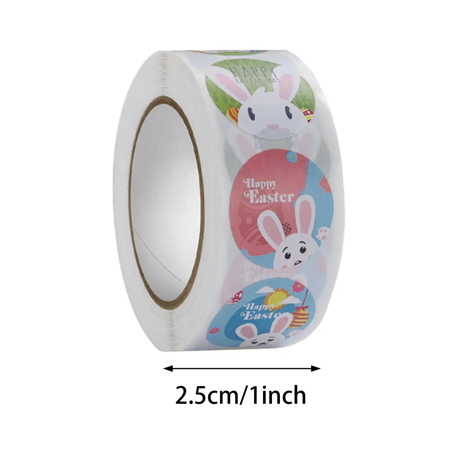 6x500x Easter Stickers Gift Sealing Stickers Round Envelope Seal Stickers Paper Tags for Gift Packaging Kids Handmade Crafts
