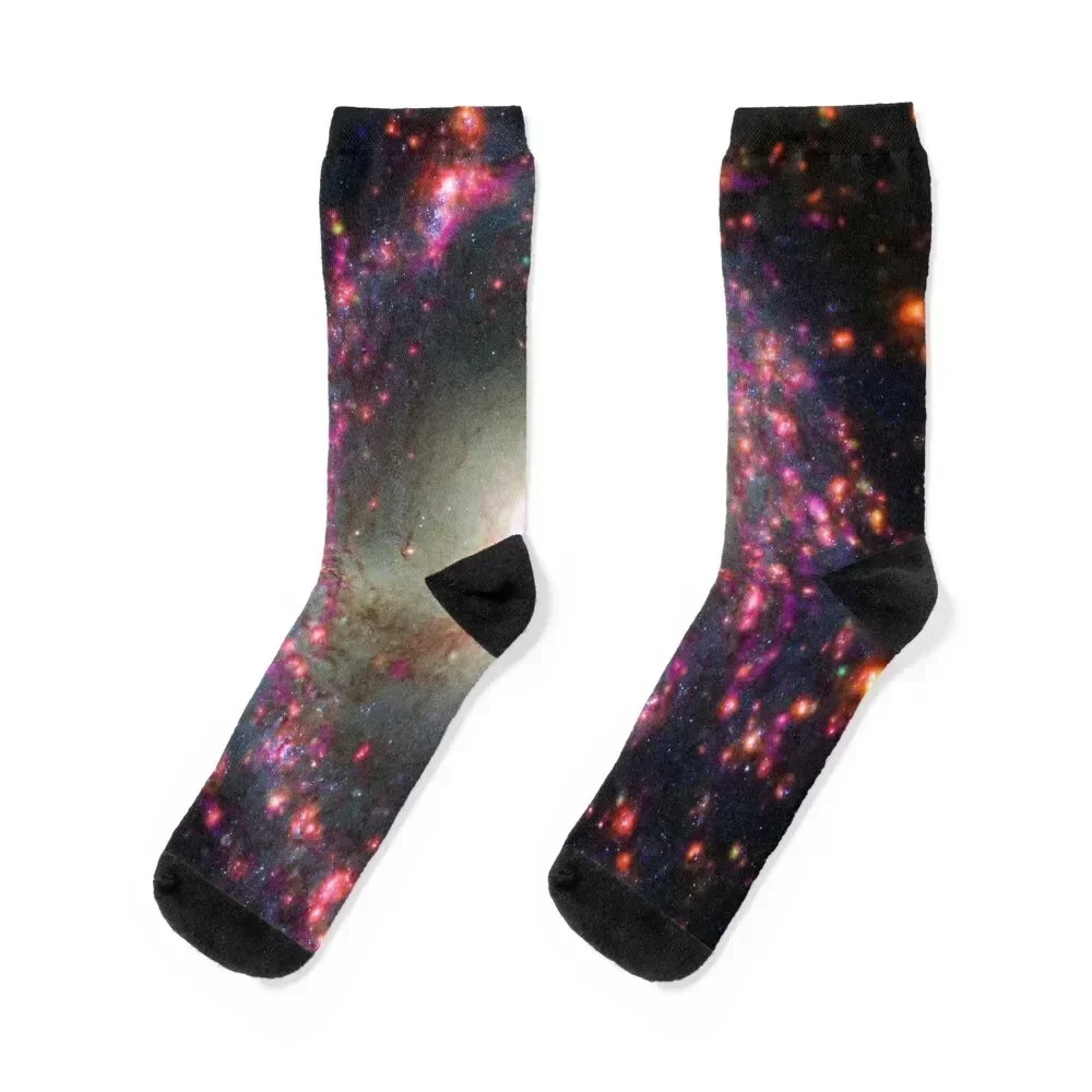 

JWST NGC 3351 Socks floral snow Novelties Soccer Socks Woman Men's