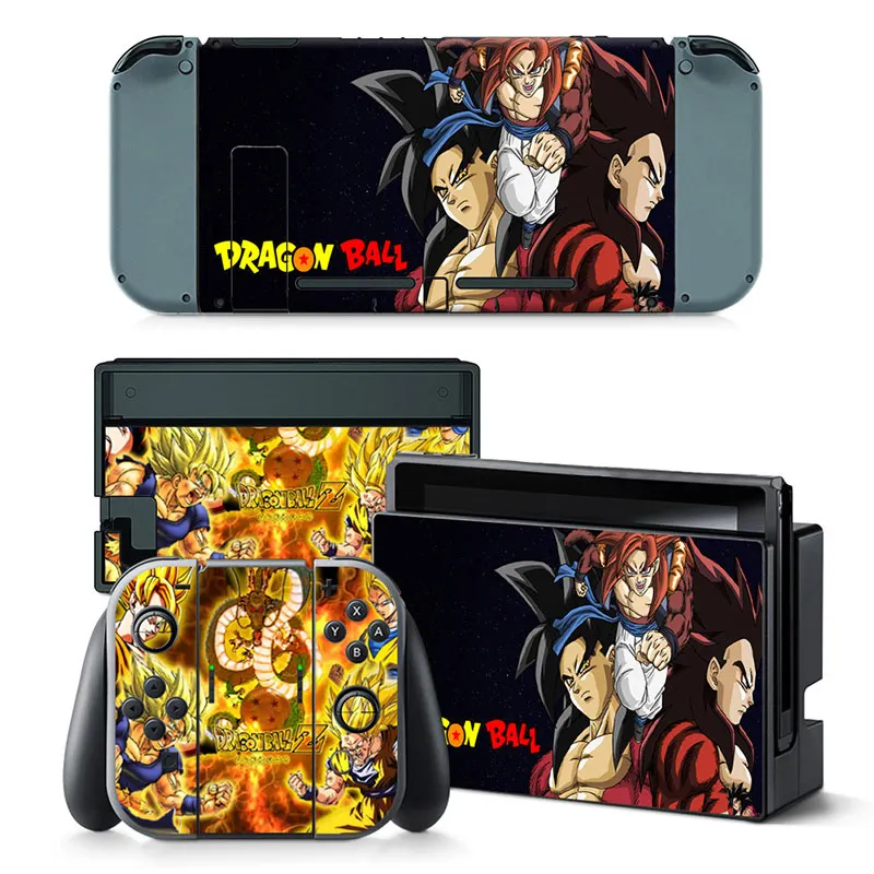 Dragon Ball Goku One Piece Anime Vinyl Skin Protector Sticker per Nintendo Switch NS Console e Joy-Con Controller Skin