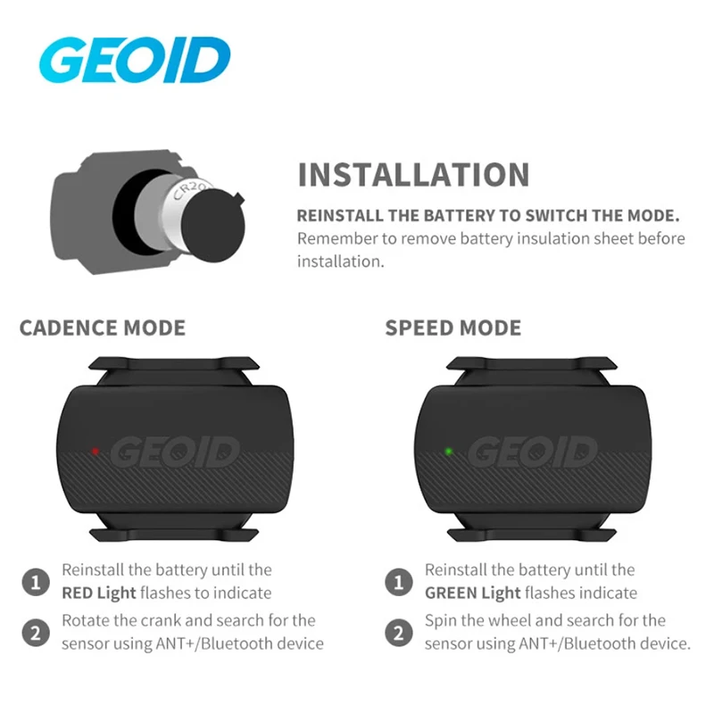 Geoid CS600 سرعة الإيقاع الاستشعار دراجة الكمبيوتر عداد السرعة ANT + بلوتوث المزدوج نموذج الاستشعار ل Magene Garmin Bryton Wahoo #4