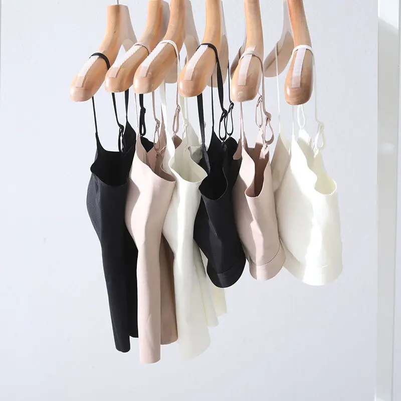 All-in-one Vest-style No-wire Bra Padded Underwear Elastic Suspenders for Women