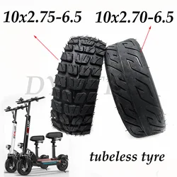 10x2.70-6.5 Tire 10x2.75-6.5 Off-Road Tubeless Tyre for Electric Scooter 10 Inch 70/65-6.5 Universal Replacement Parts
