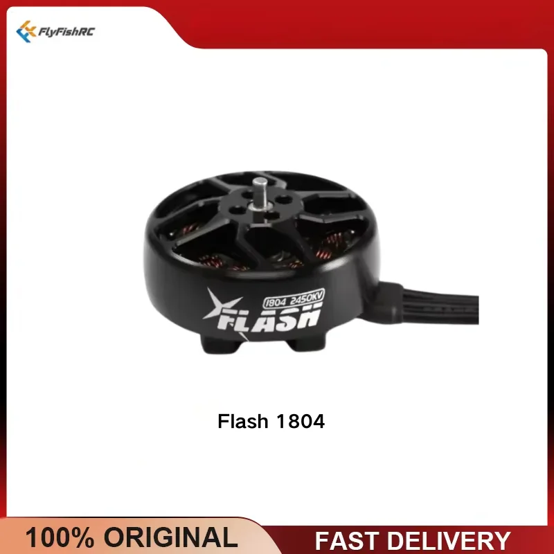 FlyFishRC Flash 1804 Brushless Motor 4S 2450KV for FPV Freestyle Drone Cinewhoop 3-4inch