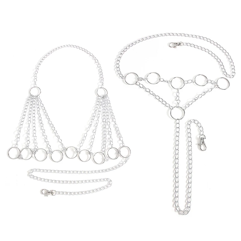 

Sexy Lingerie High-end Passion Chain See-through Set For Dates And Passionate Sleepwear Set