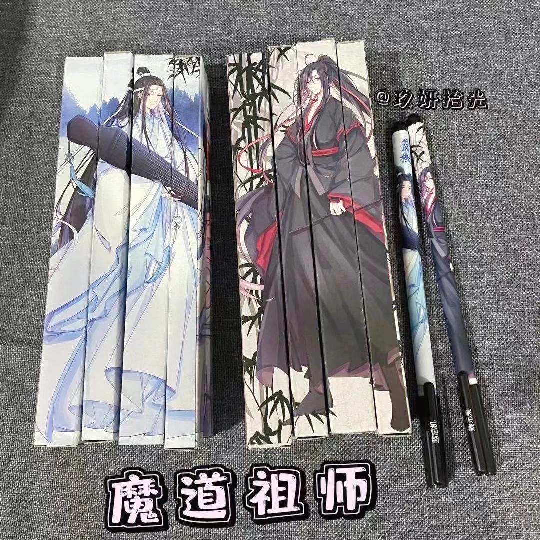 2022 Anime Grandmaster Of Demonic Cultivation Mo Dao Zu Shi 0.5mm Gel Pen School Office Stationary Black Writing Pen Lan Wang Ji