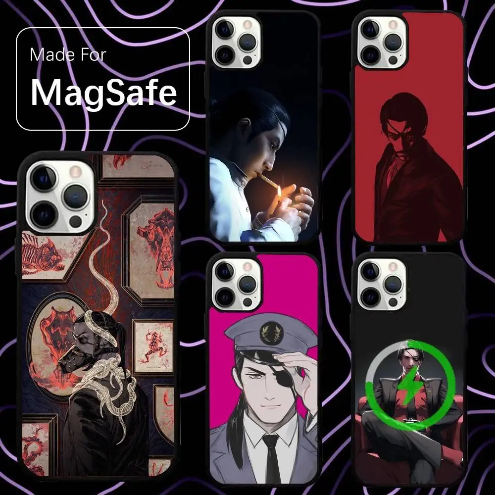 

Goro Majima Yakuza Phone Case For iPhone 16,15,14,13,12,11,Pro,Max,Plus,Mini,SE New Magsafe Magnetic Wireless Charging