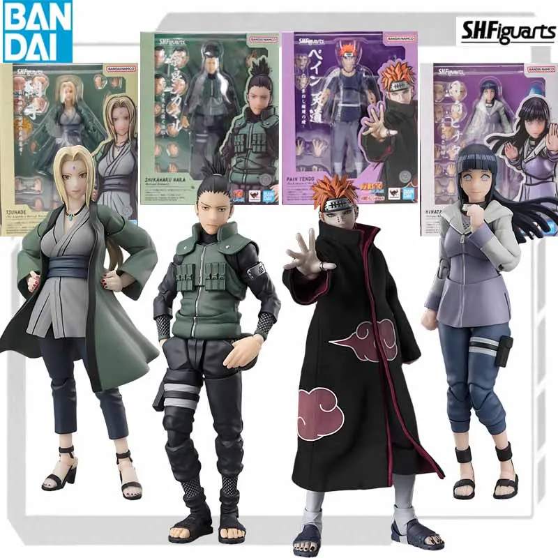 Bandai-KIT de modelo Original SHF PAIN TENDO HINATA HYUGA, modelo de figura de acción de Anime, juguete para regalo para niño, caja de espuma coleccionable, envíos