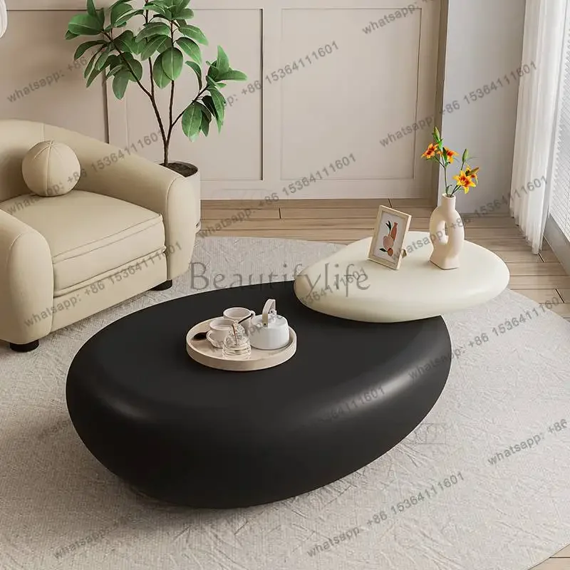 FGMinimalist Irregular Coffee Table European Modern White Nordic Coffee Table Designer Unique Mesa Auxiliar Nordic Furniture