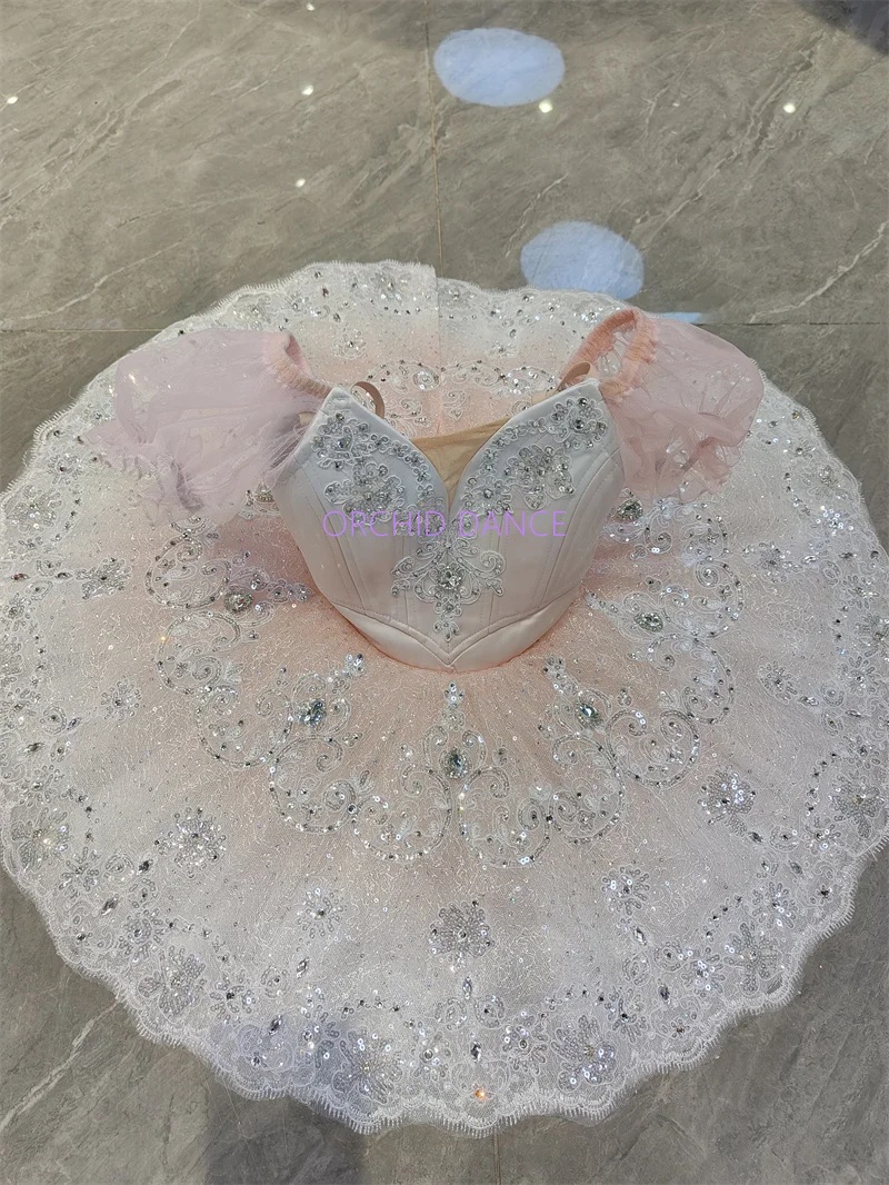 プロ仕様高品質12層カスタムサイズ子供女の子子供ステージパフォーマンスウェア妖精人形バレエチュチュコスチューム