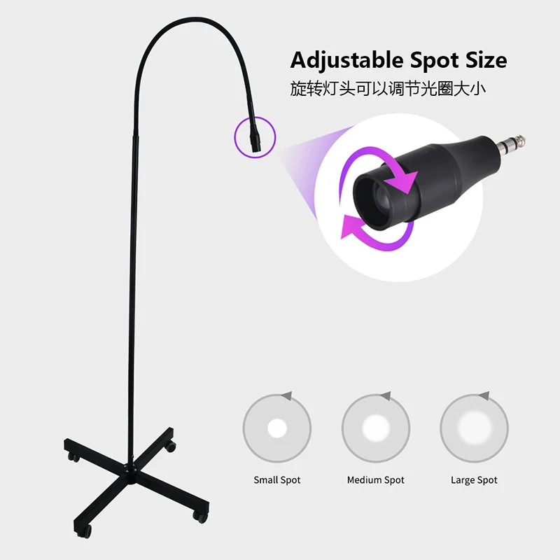 405nm White LED UV Curing Light 5W 10W Eyelash UV Glue Nail Gel Hair Extension 1Second Fast Drying Lamp Lash Tool Purple UV Lamp