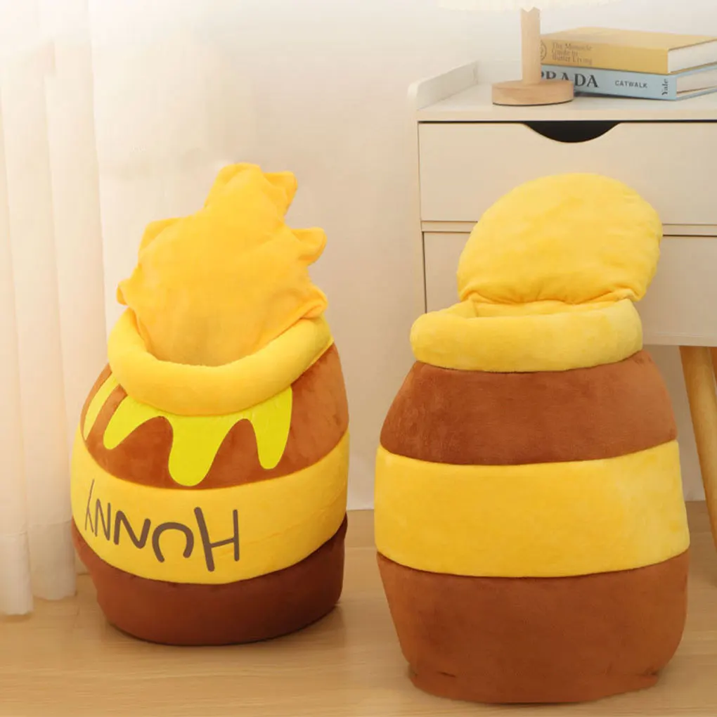 Honey Pot Cat Bed Winter Jar Shape Nest Plush House for Small Cats Dogs