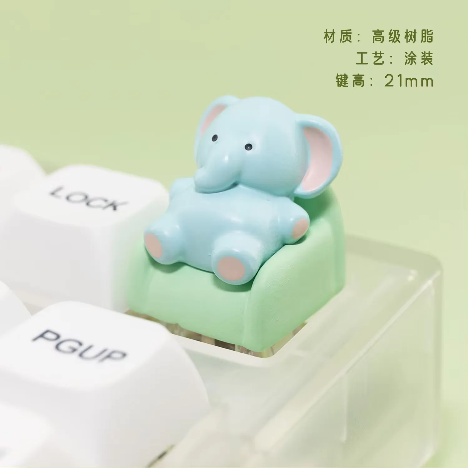 3d Cartoon Keycaps Elephant Resin Diy Custom Keycaps Personalized Cute Key Caps For Cherry Mx Switches Mechanical Keyboard