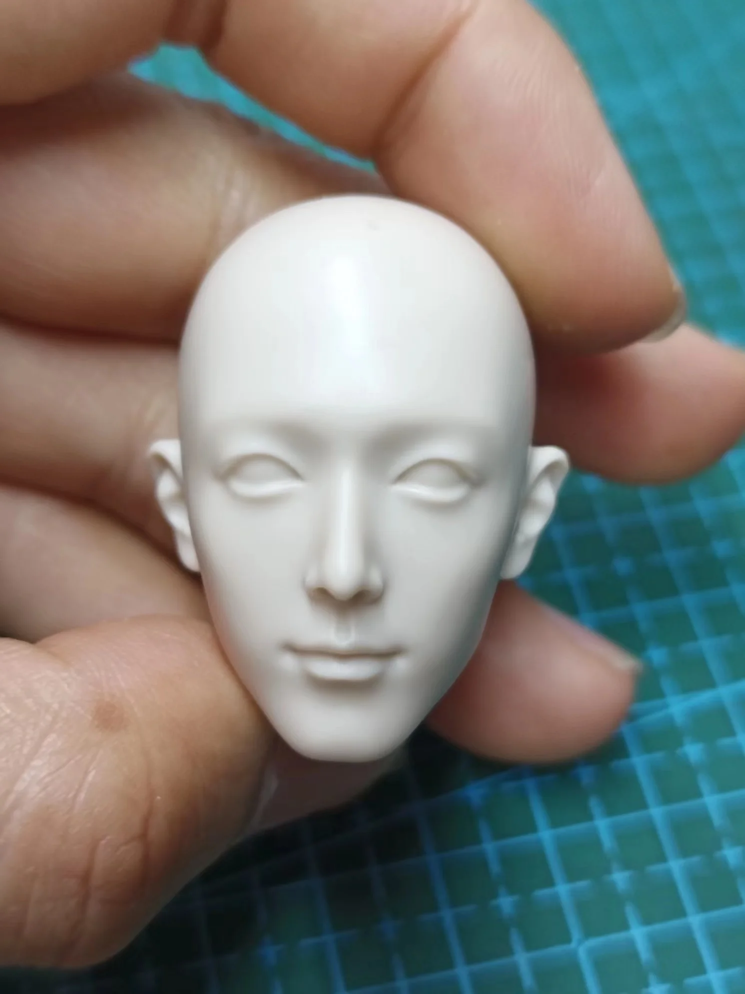 Sean Xiao  Male Head Sculpture Carving  1:6  Pale Sutan Asia Star Unpainted Model Fit 12'' Action Figure Body  Soldierl Toys