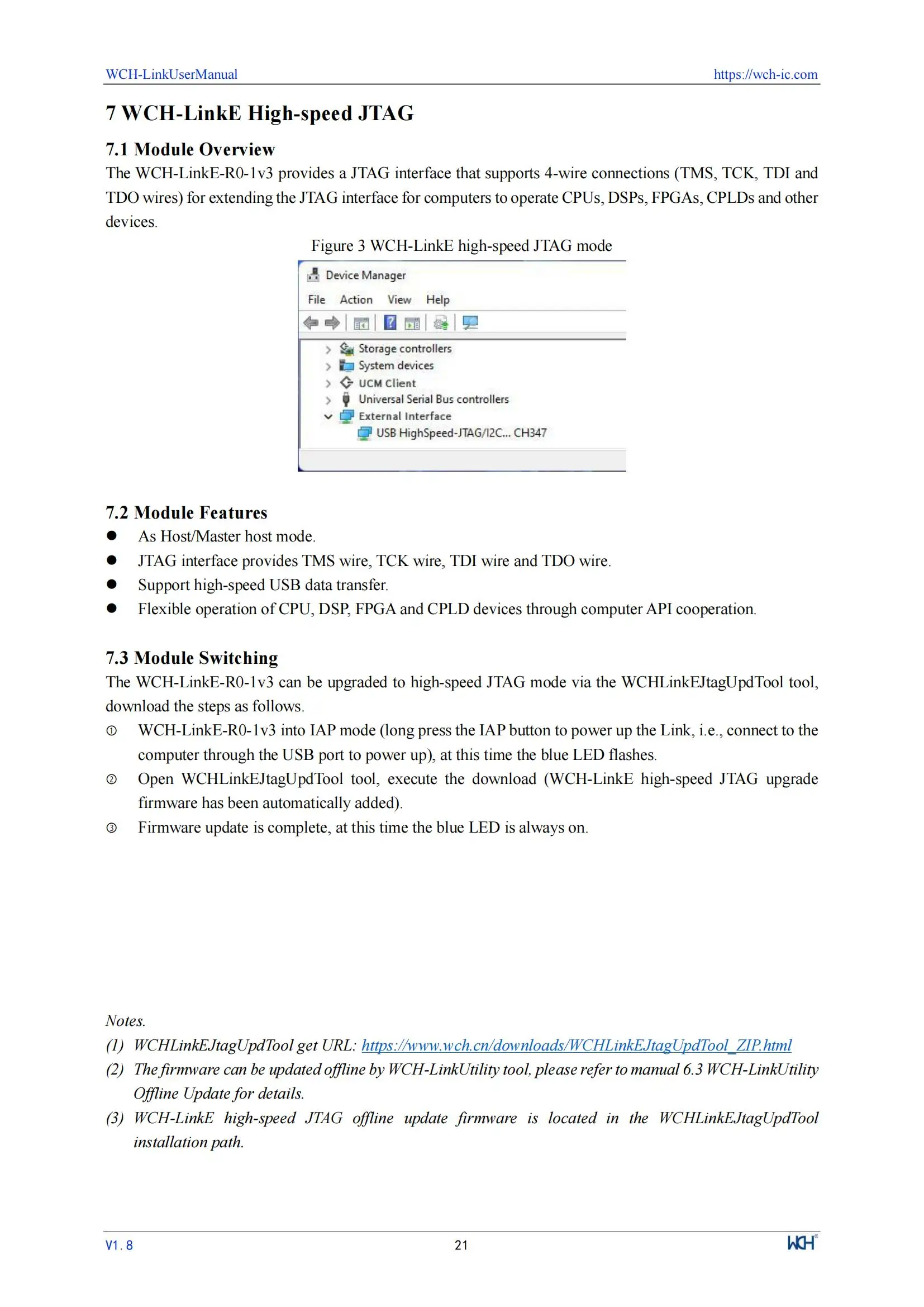WCH LinkE Online-Download-Debugger unterstützt WCH RISC-V-Architektur MCU/SWD-Schnittstelle ARM-Chip 1 serieller Port zum USB-Kanal – Detail 21