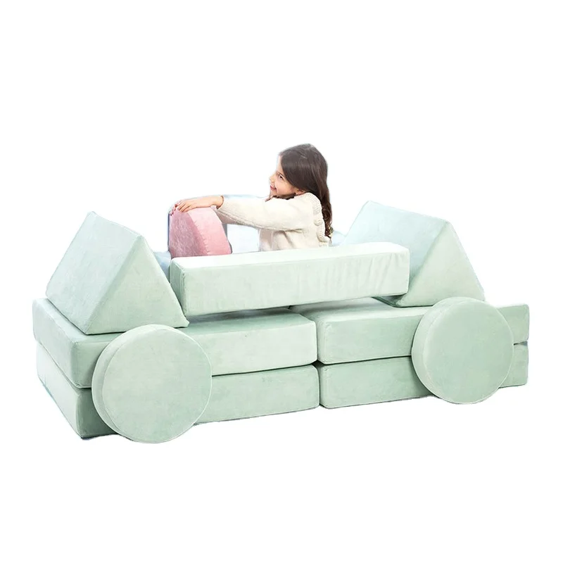 sectional sliding crawling climbing cushion nugget baby chairs flip out couch sofa bed for kids cum bed modular folding couch