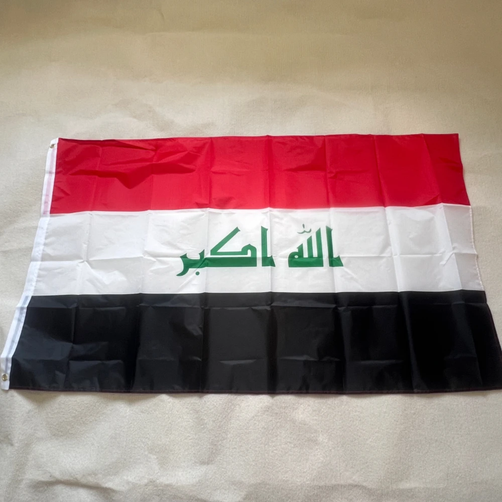 Iraq Flag 90x150cm banner Hanging the flag of the Republic of Iraq home deco