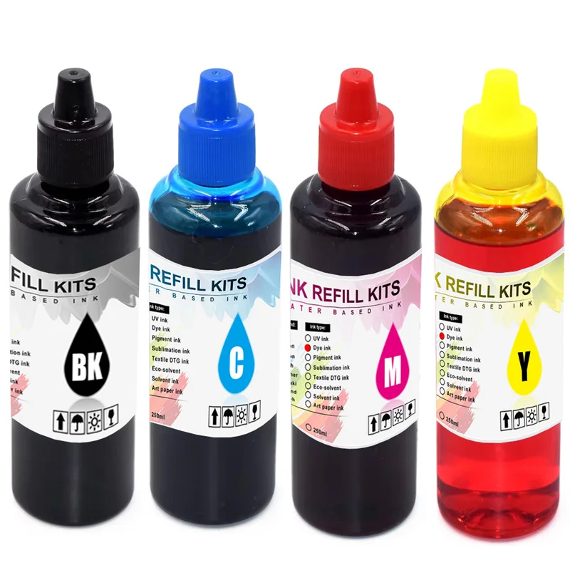 T604XL 604XL Refill Dye ink For Epson XP-2200 XP-2205 XP-3200 XP-3205 XP-4200 XP-4205 WF-2910 WF-2930 WF-2935 WF-2950 Printer