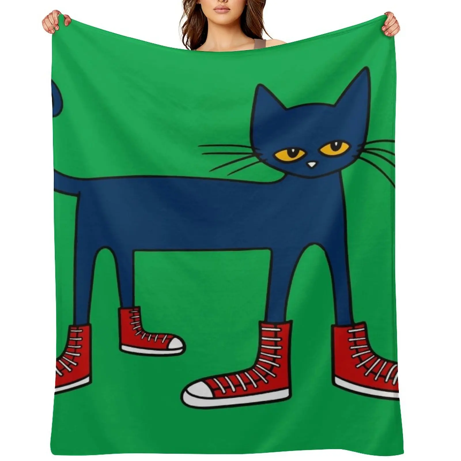 

Pete the Cat: Rocking in My School Shoes Throw Blanket Luxury Throw Luxury St christmas gifts Stuffeds Blankets