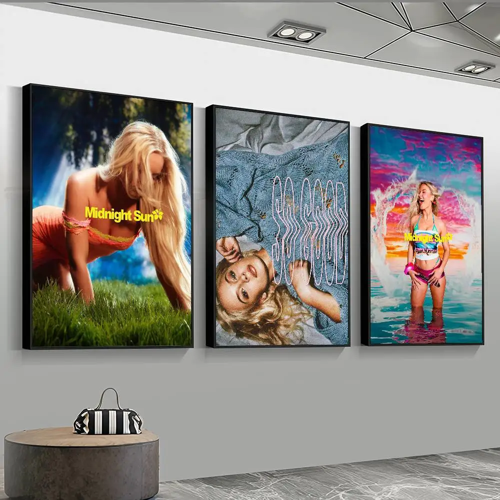 HOT Zara Larsson Midnight Sun  high-definition poster sticker, sprucing up home and room walls, available in diverse styles.