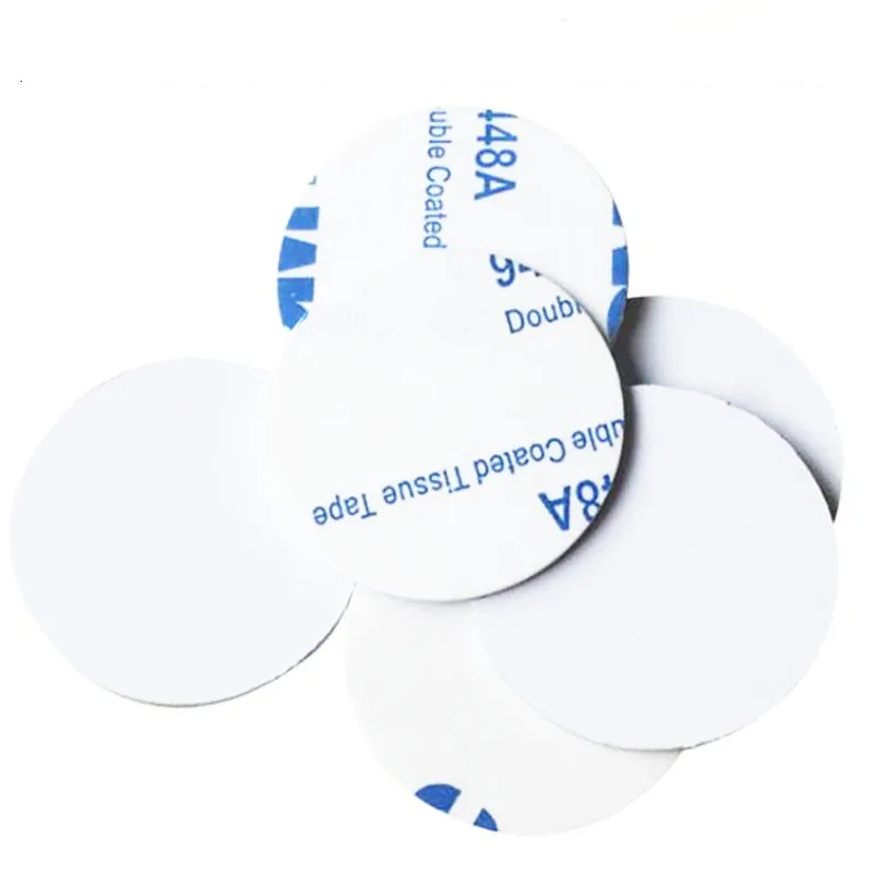 5/10PCS 25mm 125Khz RFID Tags EM4305 T5577 Writable Stickers Proximity Cards Rewritable glue Adhesive Label For RFID Copier