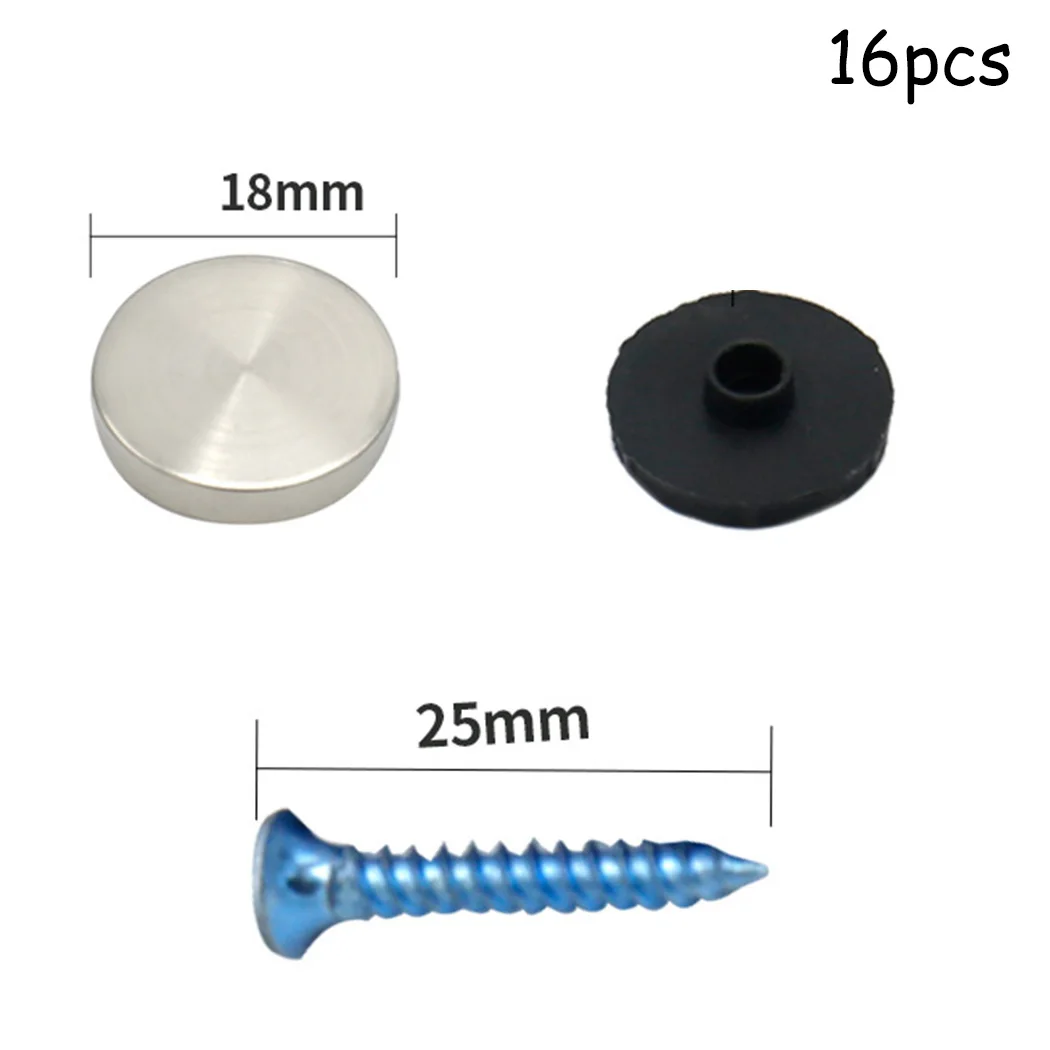 Новый высококачественный практичный зеркальный гвоздь, крышка для зеркальных винтов, аксессуары из нержавеющей стали, КРЫШКА, РЕЗЬБОЙ, ХРОМ, с электроприводом