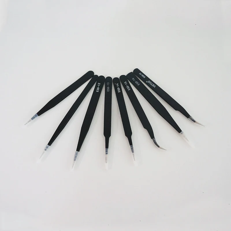 

Антистатический набор из 6 предметов/8 предметов Bga Precision ESD антистатические пинцеты из нержавеющей стали Smd Rework паяльные ручные инструменты