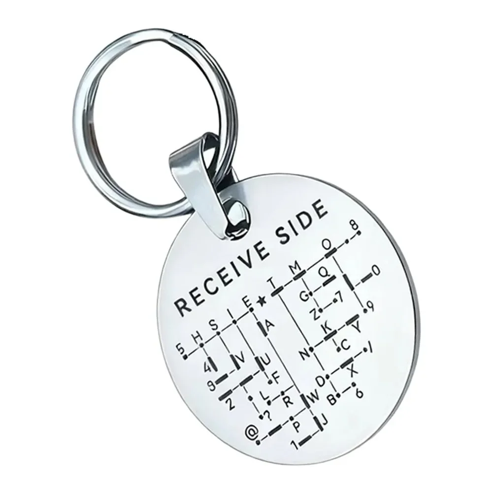 Ham Radio Accessory CW Training Coin Stainless Steel Engraved Decorative Keepsake Enhance Communication Skills