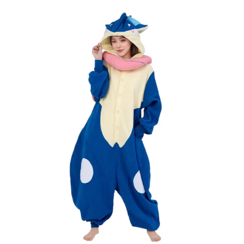 Snorlax Squirtle Mewtwo Tutina Kigurumi Pikachu Gengar Costume Cosplay Halloween Per Adulti Anime Gatto Eevee Pigiama Pijama
