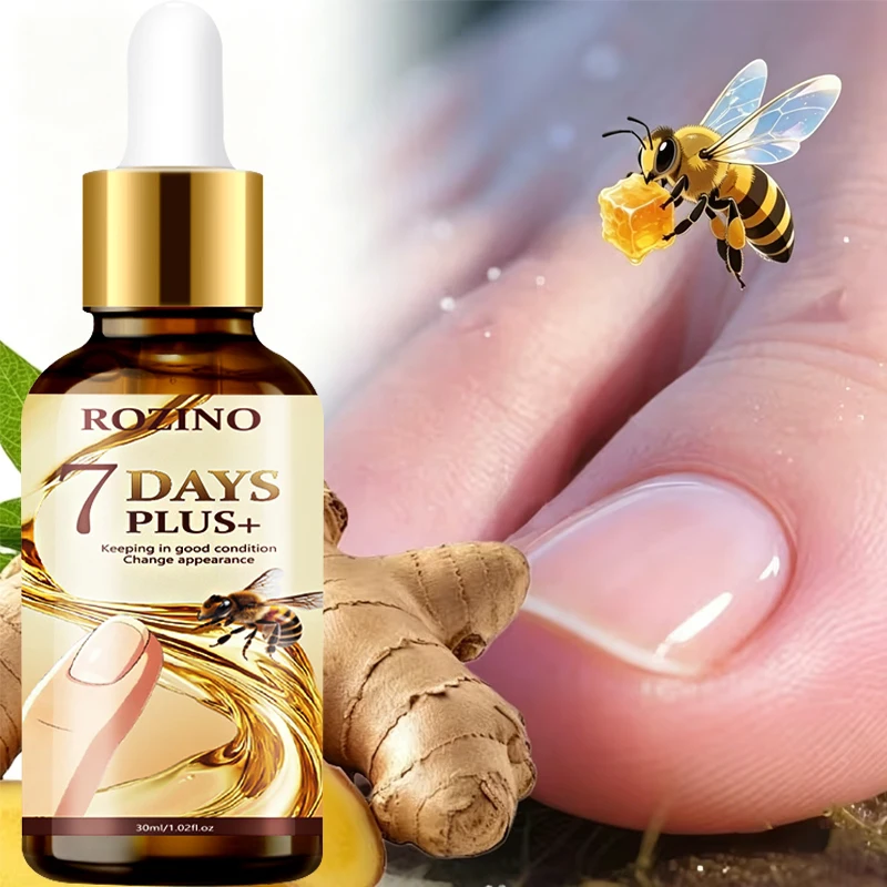 Rozino Seven-Day Enhanced Nail Care Oil, Specially Designed for Periodic Nail Care, with Delicate Oils That Continuously Moisturize the Nail Surface and Edges, Instantly Moisturizes Nails, Maintains a Smooth and Soft Nail Texture, and Features a Precise Dropper Design for Application, Suitable for Use before and after Manicures.