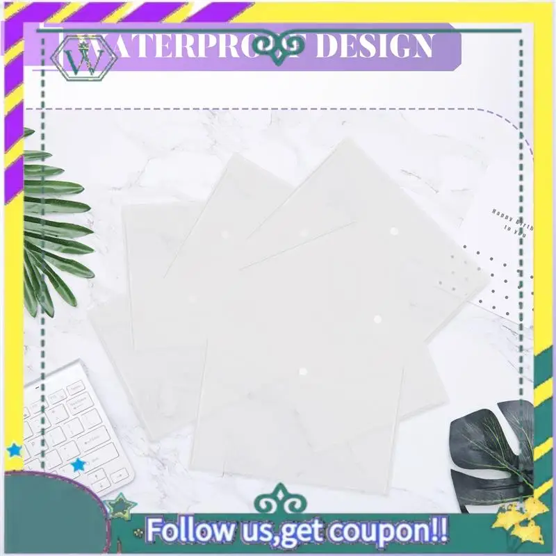 Bolsa de carpetas A4 de A28Q-100PCS, archivador de plástico transparente resistente al agua, papel de archivo, suministros de oficina, protectores de documentos
