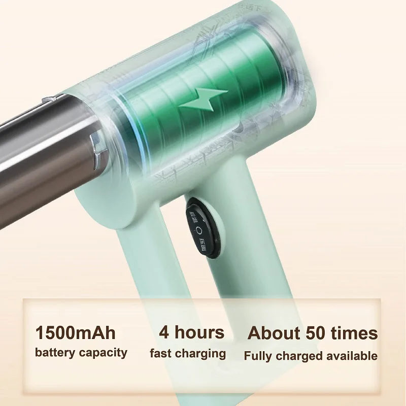 1500mAh Handheld Electric Noodle Gun Noodle Machine Portable Auto Dough Press Machine Home Wireless Noodle Machine 4/6 Molds