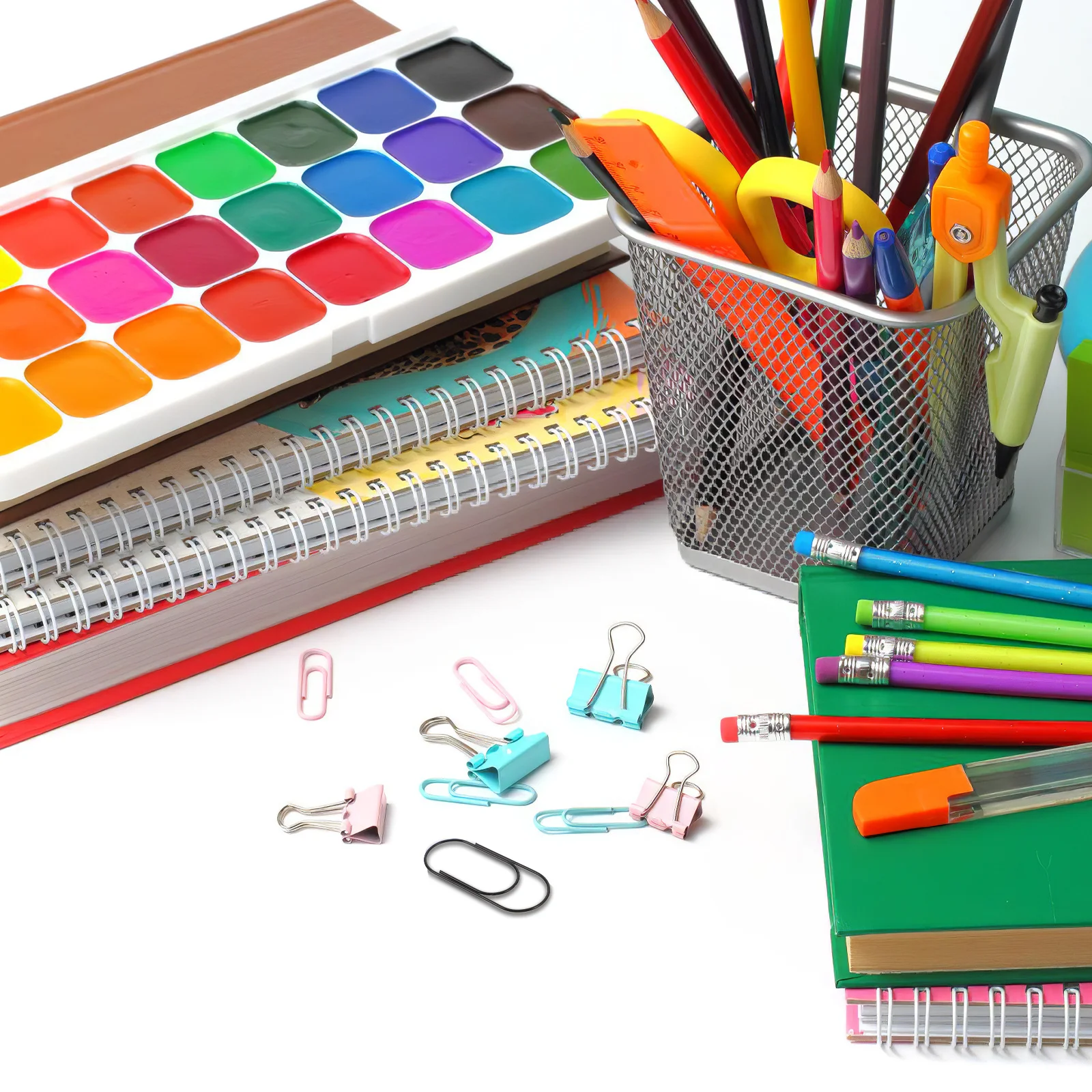 

80pcs Colored Plastic Coated Paper 50Mm Jumbo Metal Binder Clips For Document Organizing File Sorting Clips Stationery Office