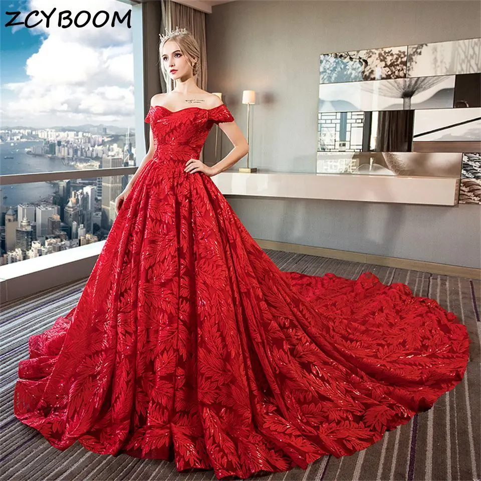 

Vintage off Sleeves Boat Neck Ball Gown Tulle Exquisite Wedding Dresses For Women 2025 Court Train Bridal Gowns Vestido De Noiva