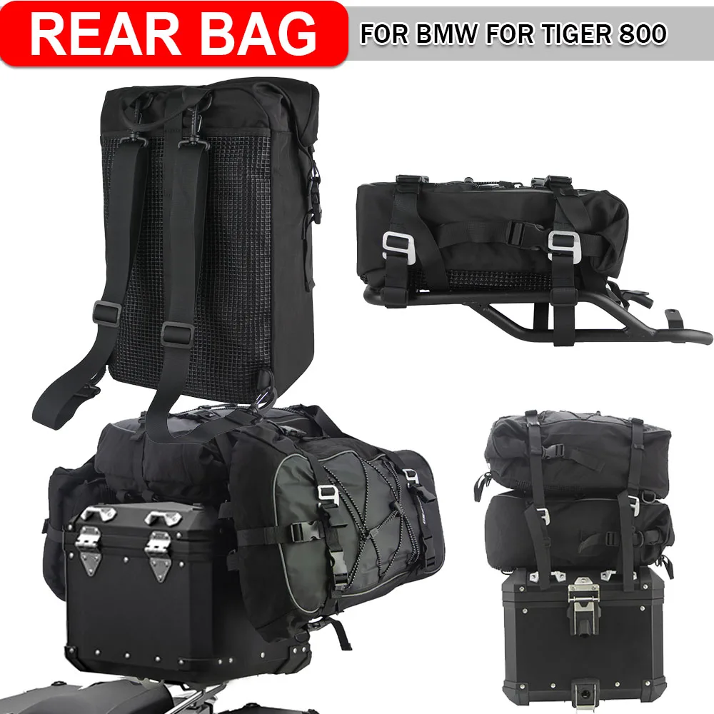 

Multifunction Rear Bag High Capacity Saddle Tailbags For HONDA CB500X CRF 300L 1000L For TIGER 900 800 XC Waterproof Backpack