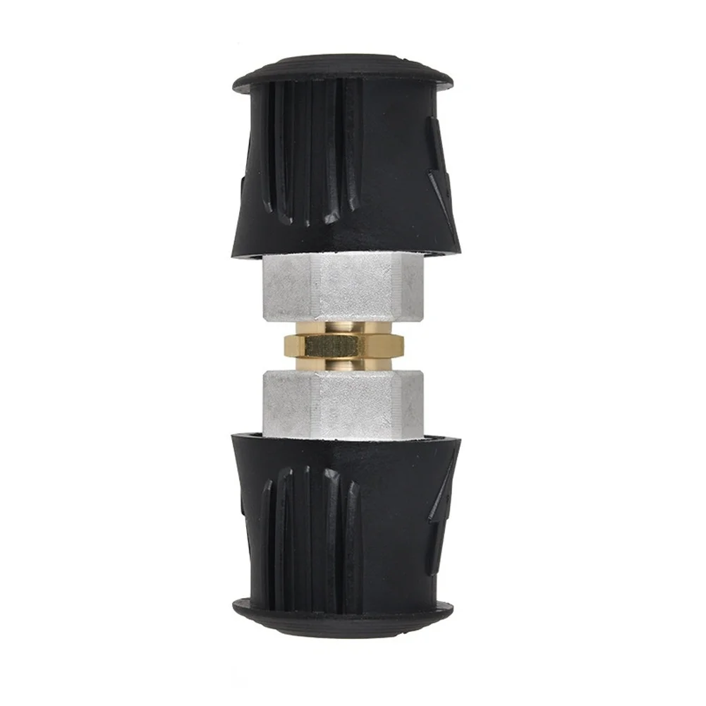 Black Aluminum Pressure Washer Hose Adapter Fitting Connector For Multi Brand Outdoor Cleaning Car Washing Garden Equipment