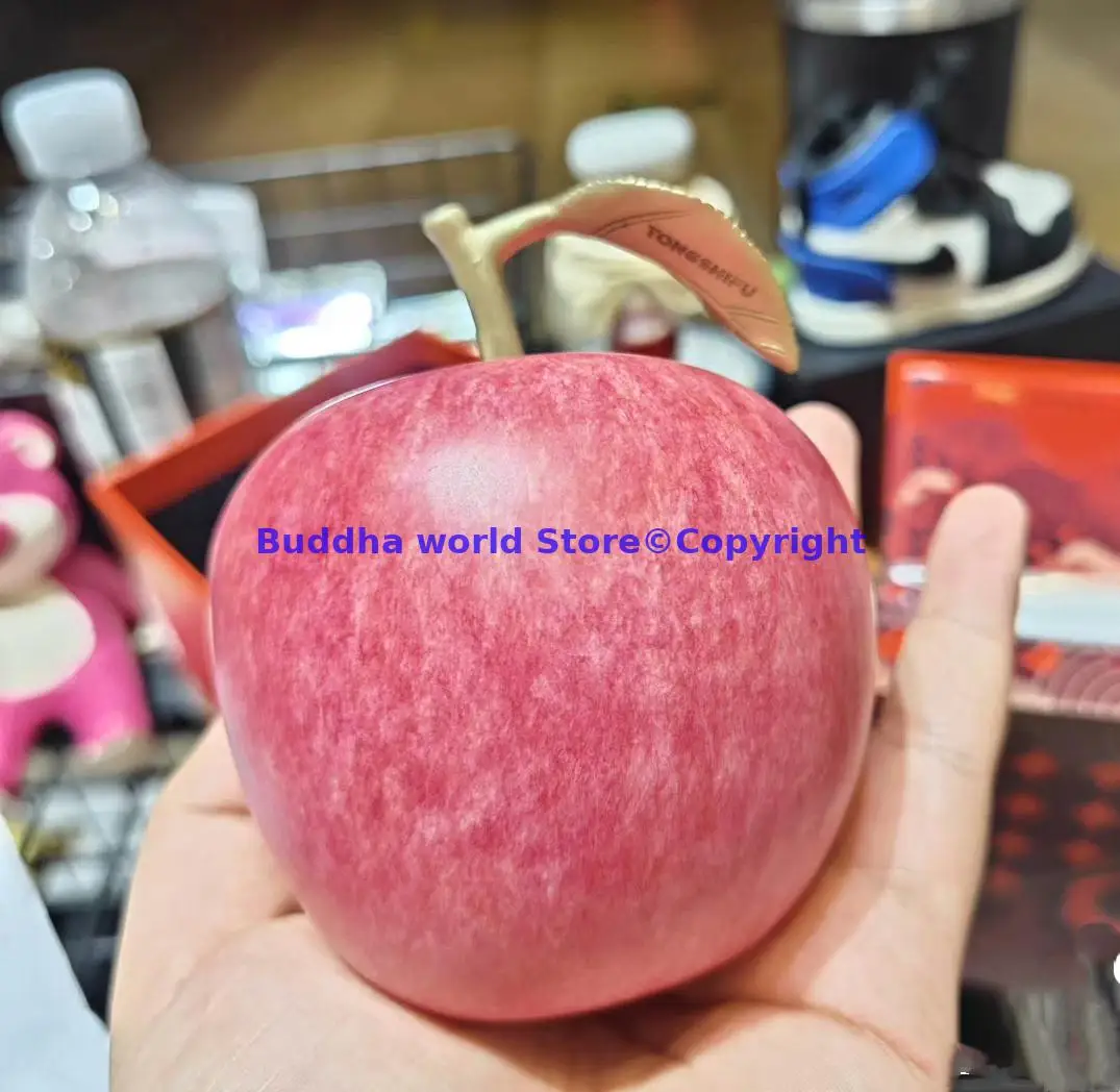 amazing # 2025 best Birthday holiday gifts 3D brass copper red apple Sculpture are Meaning good luck safety healthy