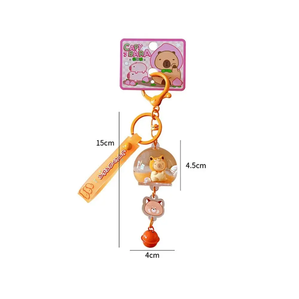 다채로운 카피바라 키체인 장난감, 귀여운 시뮬레이션 카피바라 펜던트 액세서리, 아크릴 푹신한 동물 인형 가방 장식, 신제품