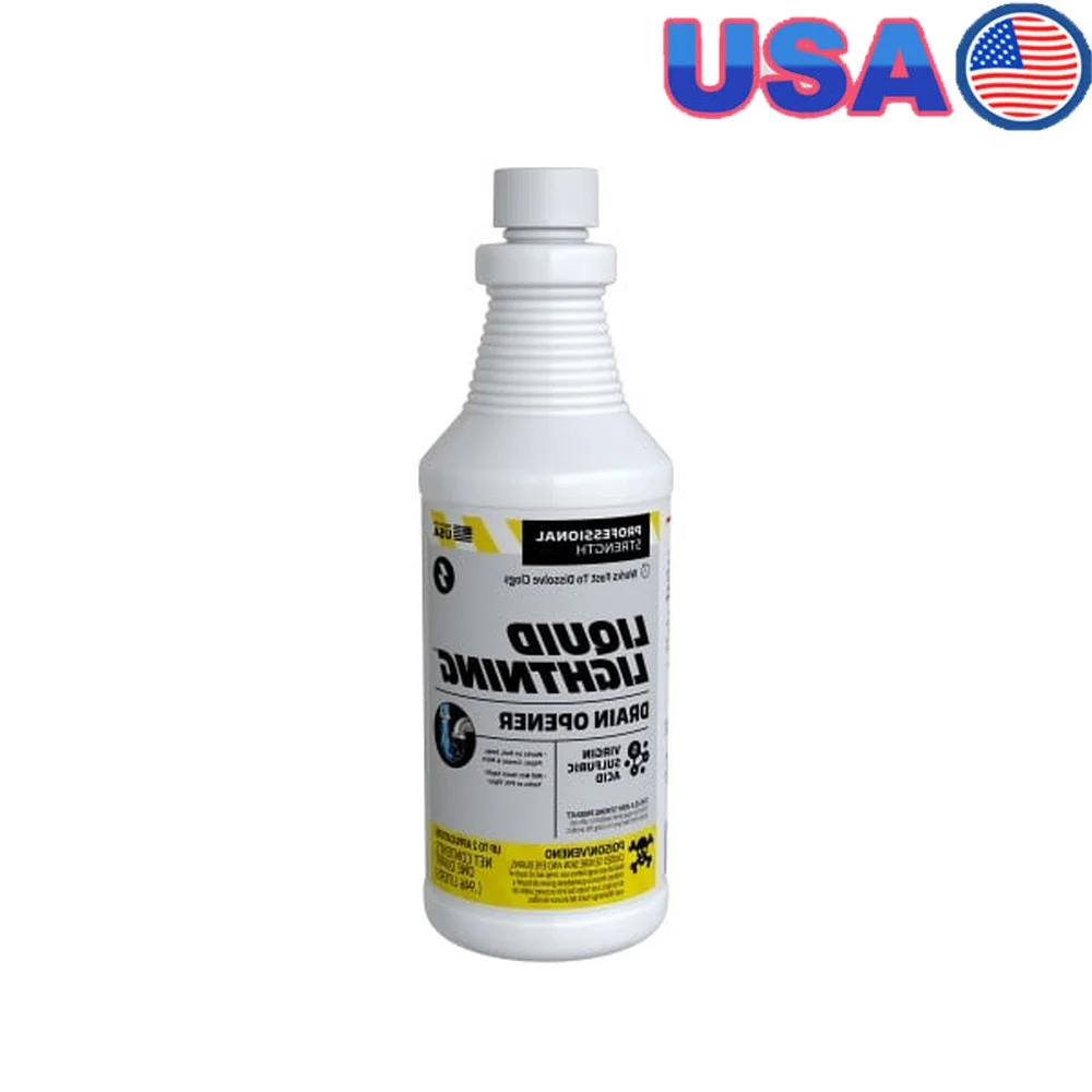 

Быстродействующий очиститель канализации, серная кислота, 32 унции, безопасные септические резервуары, раковины, ванны, унитазы, удаление засоров, предметы первой необходимости