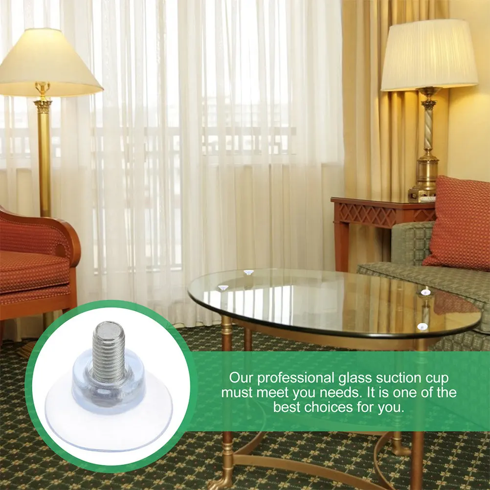 8Pcs Transparent PVC Suction Cups – Strong Reusable for Furniture, Crafts, Decor, Pet Hammock & Car Window
