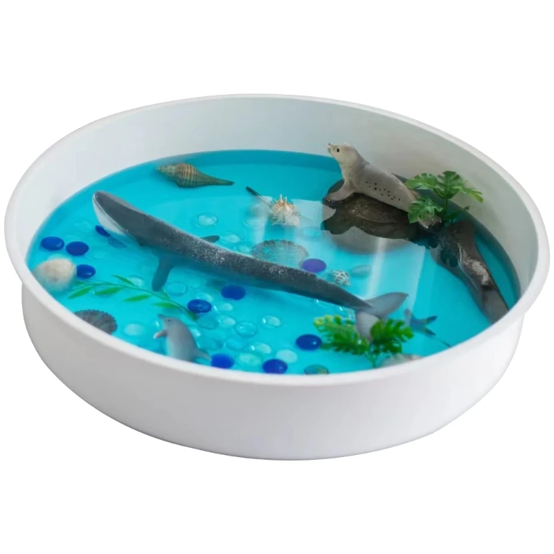 

L38E Creative Sensory Playtray Set with Antislip Strips for Kids Education Toy for Cognitive Development and Sensory Playing