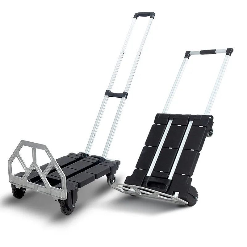 

Factory Direct Sale Super Market Shopping Cart Folding Shopping Trolley Folding Fruit Trolleys