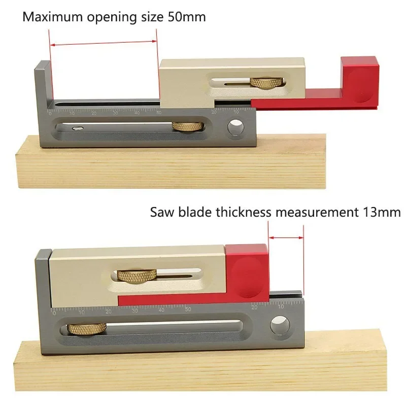 

Woodworking Tools New Electric Saw Gap Adjuster Three-color Sliding Table Saw Movable Gauge Block Length Compensation CH