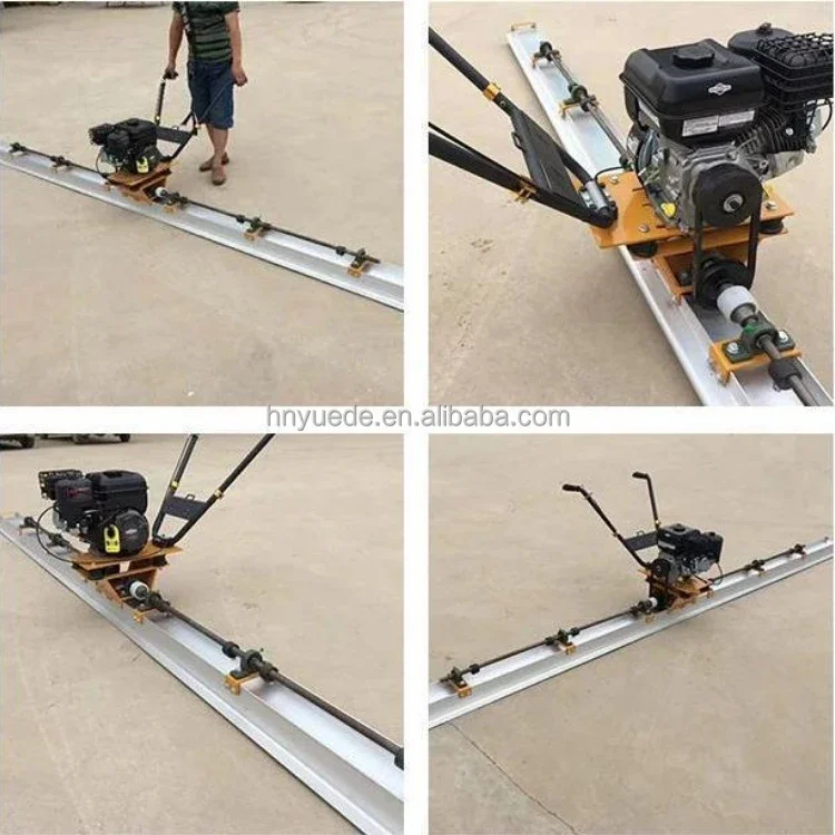 4m double layer screed concrete tool vibrating level ruler aluminum concrete vibratory